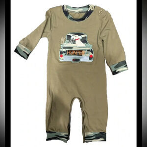 Boutique Hunter Romper One Piece 18 months Baby Truck Dog Camo Deer